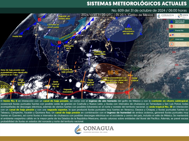 Clima hoy en Cancún y Quintana Roo: lluvias fuertes