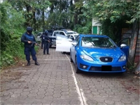 Durante un recorrido de prevención del delito en la colonia Santa Cruz Chica