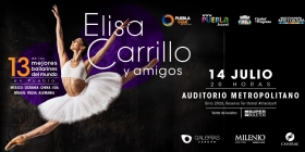 La gala se llevará a cabo el 14 de julio a las 20:00 horas, en el Auditorio Metropolitano