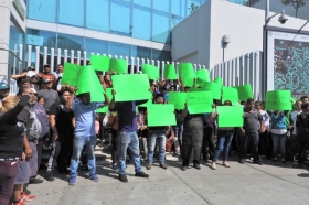 José Christian Romero Aguirre, es líder de los comerciantes del mercado Morelos,