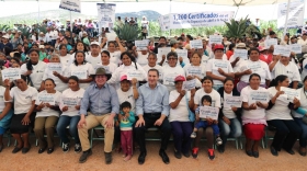 El Ejecutivo estuvo en Tepeaca para inaugurar la planta de tratamiento de aguas residuales de San Lorenzo La Joya de Rodríguez