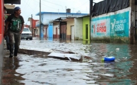 Tromba afect&oacute; Zinacatepec