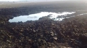 Dejó afectaciones en terrenos de cultivo    