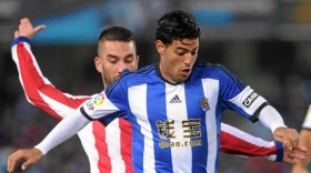 Carlos Vela delantero de la Real Sociedad.