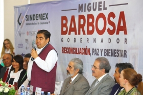 Pidió a los empresarios de Sindemex confianza en su proyecto