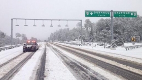 Nevadas al norte del país