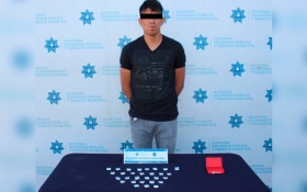 El detenido se identific&oacute; como Luis Alfredo, de 22 a&ntilde;os de edad