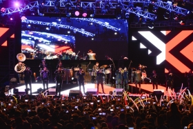 Exitosa presentación de la banda &quot;Los Recoditos&quot; en la Feria de Puebla 2016