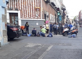 El chofer escap&oacute; del lugar y dej&oacute; abandonada la unidad 