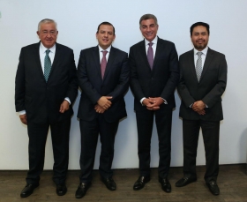 El mandatario refrend&oacute; que seguir&aacute; estableciendo acciones conjuntas con las dependencias federales, favoreciendo el &oacute;ptimo manejo de los recursos p&uacute;blicos