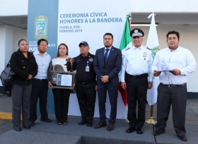 Estuvieron presentes familiares del inspector destacado